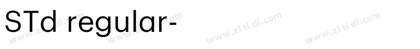 STd regular字体转换 STd regular字体转换